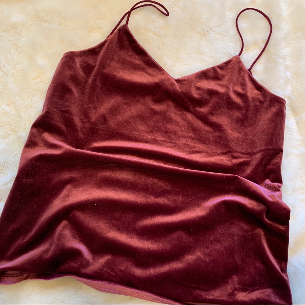 Blush Velvet tank